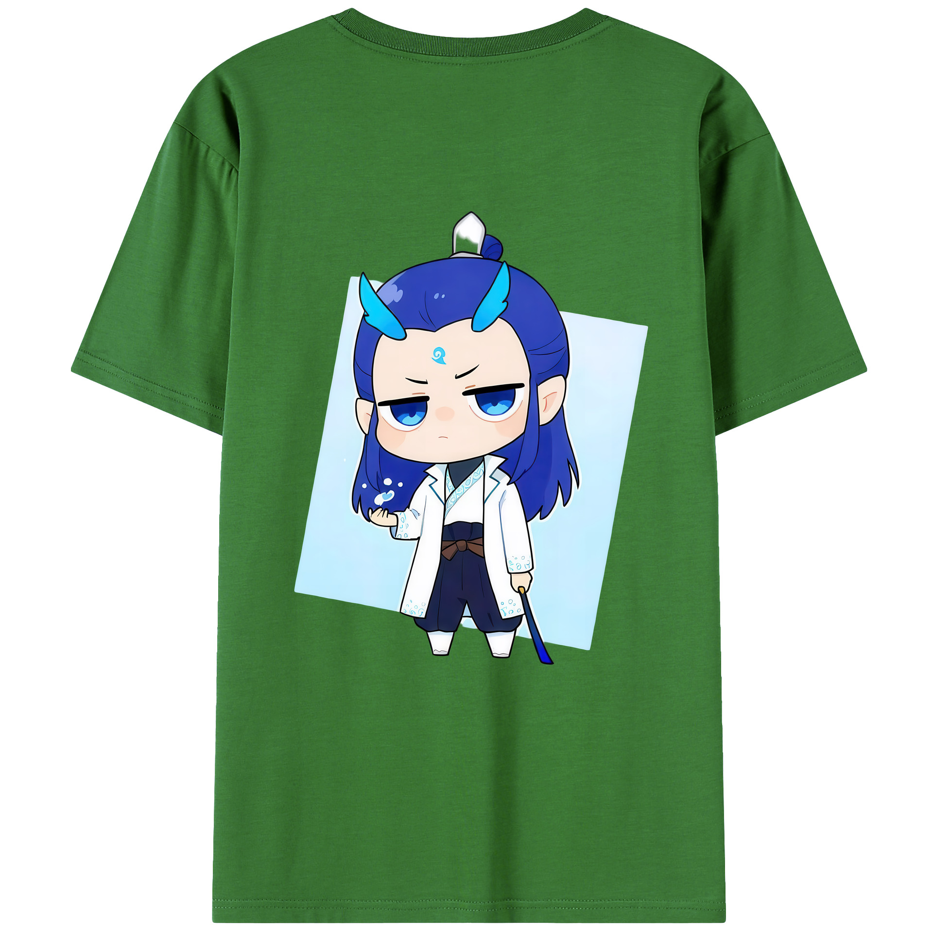 （画像用） Ne Zha 2 ナタ 魔童の大暴れ レディース半袖Tシャツ(バックプリント)
